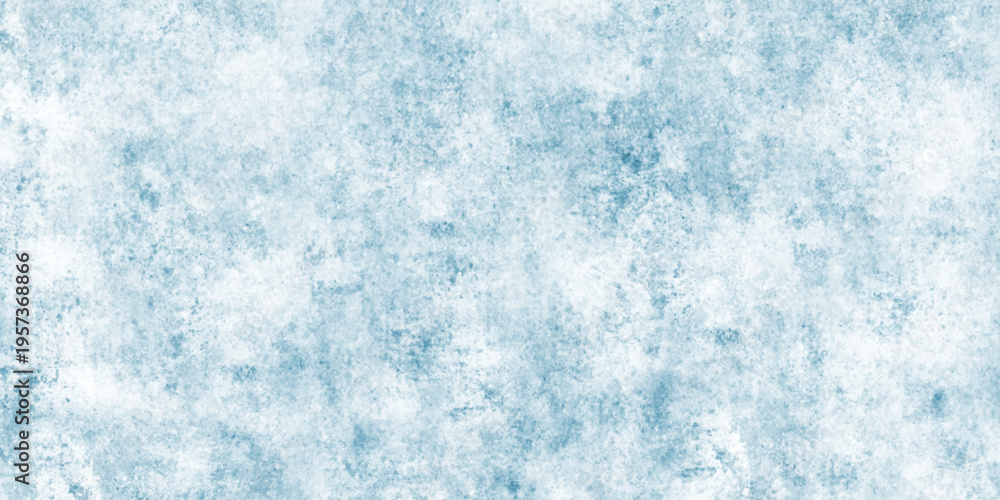 Obraz premium Light blue grunge damaged rusty concrete paint wall texture. blue marble texture. blue paper texture. blue winter vector watercolor art background with clouds.