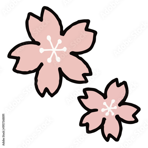 4月おたより素材　桜