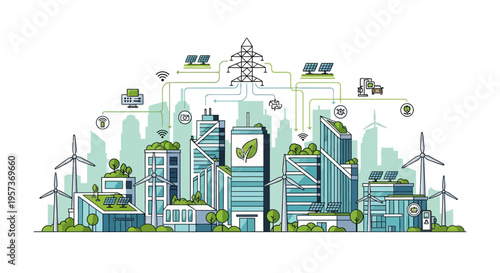 Smart City with Renewable Energy and Green Technology