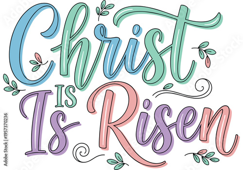 Christian Easter Easter typography, inspirational religious lettering
