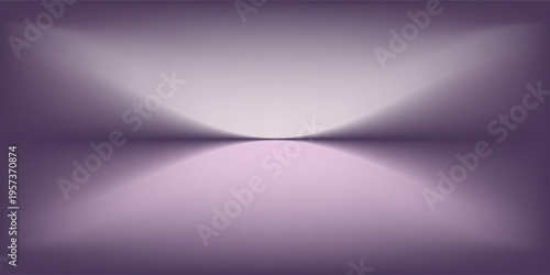 Abstract gradient podium background. Violet, purple and lilac empty 3d studio backdrop. Clean scene for product presentation mockup template. Vector illustration.