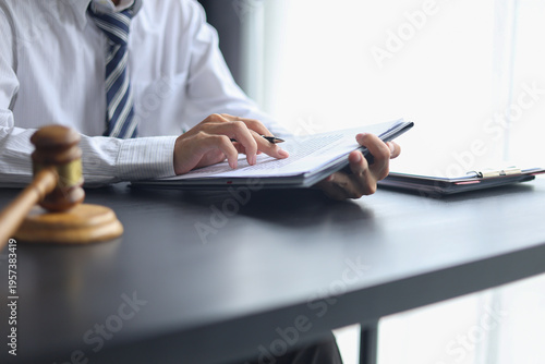 Bild auf Leinwand Legal Professional witnessing and Certifying Documents.