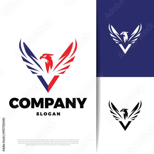 Modern Eagle Icon Logo Design