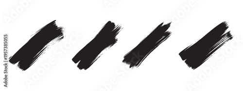 Grunge brush strokes texture background with black smudges