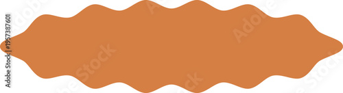 Abstract orange shape element