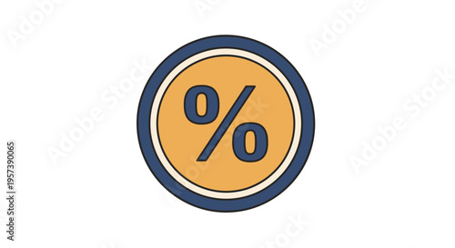 Percent sign icon symbol.