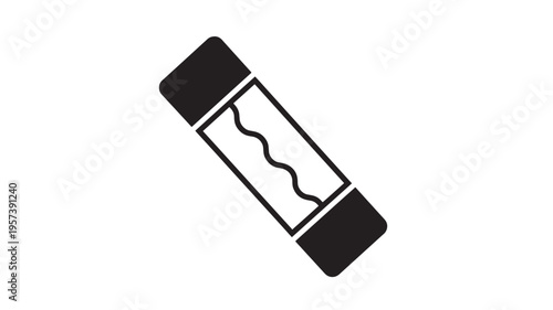 Eraser icon with wavy lines inside, symbolizing a correction or deletion tool for digital or physical tasks.
