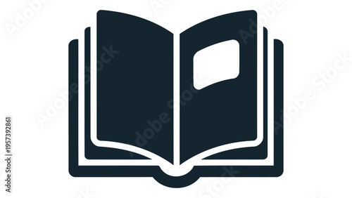 Knitting pattern book icon