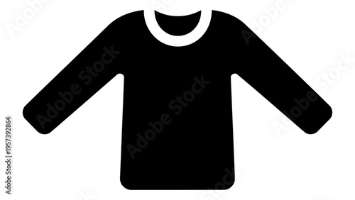Long sleeve shirt icon representing full coverage clothing for cooler weather