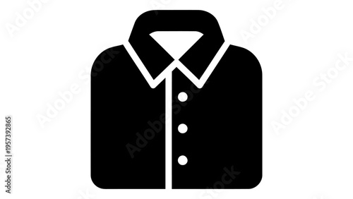 Oxford button shirt icon