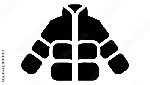 Puffer jacket icon