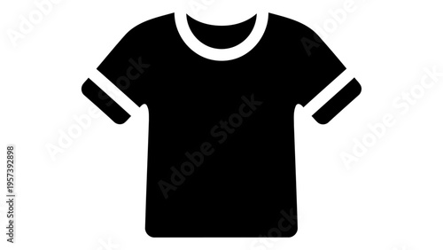 Short sleeve shirt icon isolated on white background