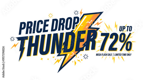 Price Drop Thunder Sale Banner