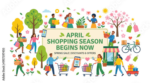 April Shopping Season Begins with Spring Sales and Discounts