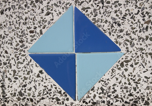 Marble or polished stone is used to make tables.