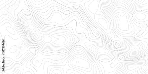 The stylized height of the topographic contour in lines and contours.Geographic line map with elevation assignments. Contour background geographic grid. Vector illustration.
