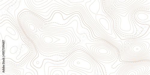 The stylized height of the topographic contour in lines and contours.Geographic line map with elevation assignments. Contour background geographic grid. Vector illustration.
