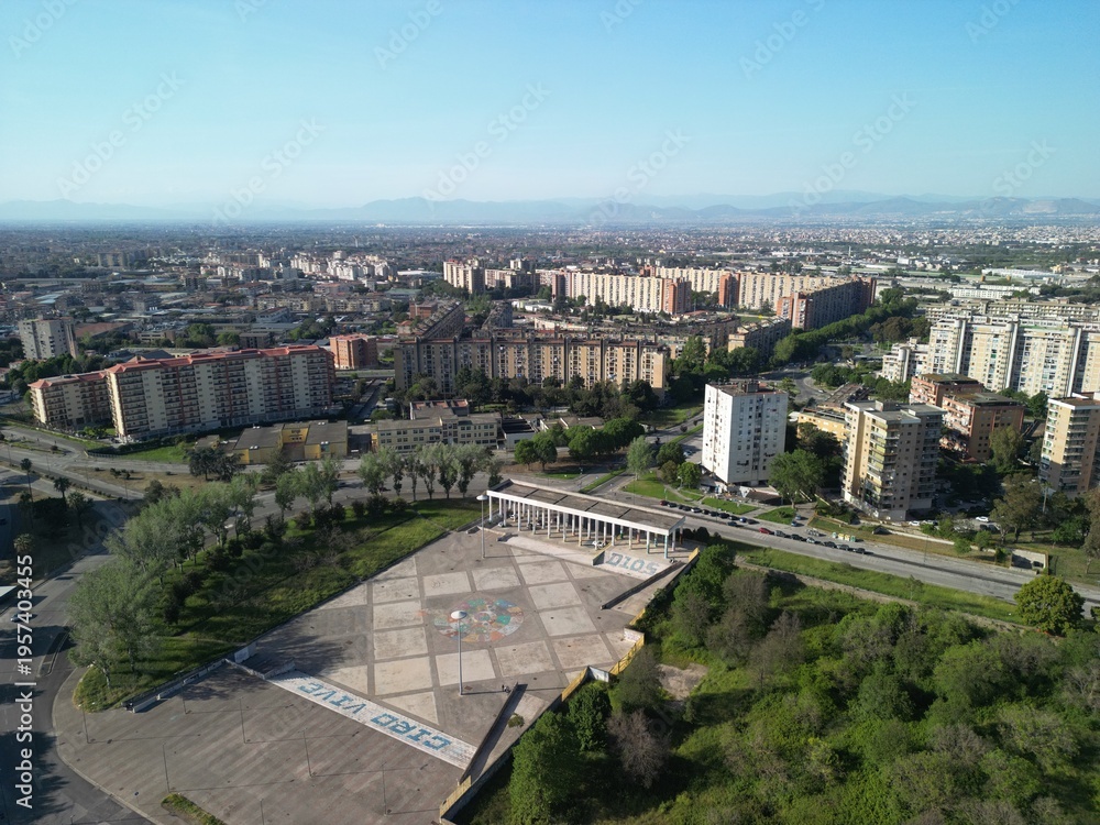 Fototapeta premium Scampia, secondigliano, piscinola, naples, italy