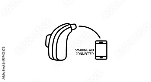 Hearing Aid Connected to Smartphone via Bluetooth - Modern Technology