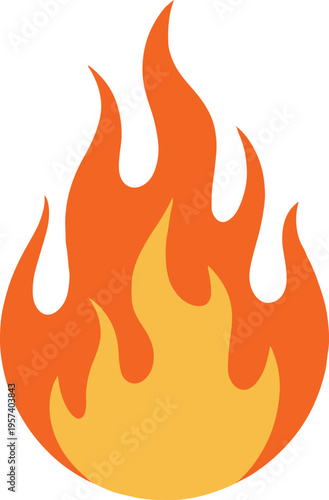 flame logo vector flat gradient fire emblem for branding