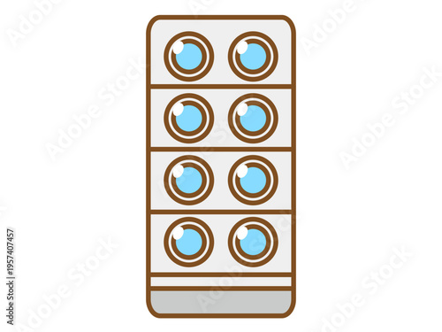 錠剤のイラスト素材2