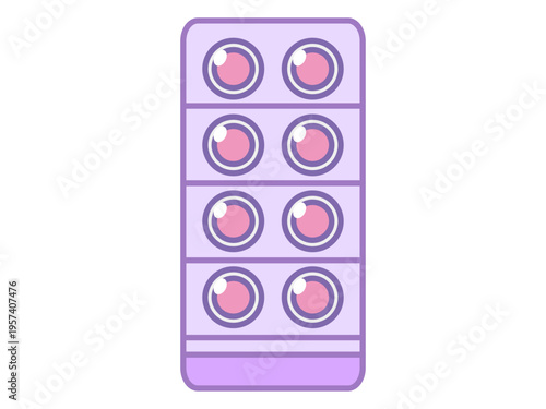 錠剤のイラスト素材3