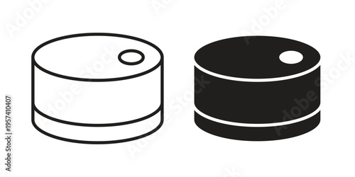 Canned food icon. Simple outline style for web and app. Vector icon