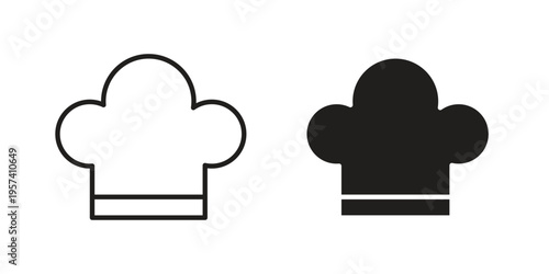 Chef hat icon. Simple outline style for web and app. Vector icon