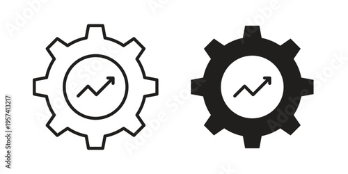 Efficiency icon. Simple outline style for web and app. Vector icon