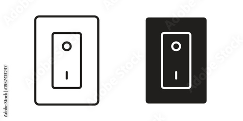Electric switch icon. Simple outline style for web and app. Vector icon