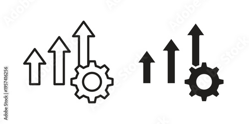Improvement icon. Simple outline style for web and app. Vector icon