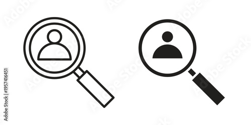 Job candidate icon. Simple outline style for web and app. Vector icon