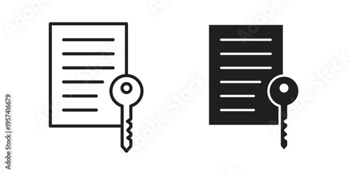 Key takeaway icon. Simple outline style for web and app. Vector icon