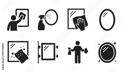 Step-by-step process of cleaning and polishing glass surfaces to a shine