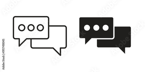 Live chat icon. Simple outline style for web and app. Vector icon