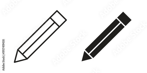Pencil icon. Simple outline style for web and app. Vector icon