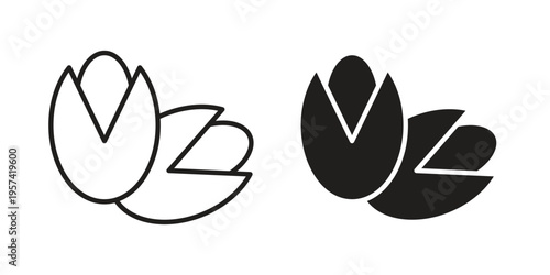 Pistachio icon. Simple outline style for web and app. Vector icon
