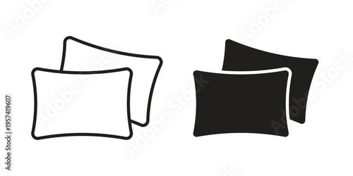 Pillow icon. Simple outline style for web and app. Vector icon