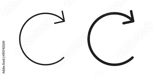 Refresh icon. Simple outline style for web and app. Vector icon