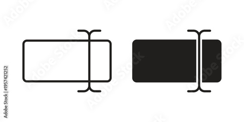 Rename icon. Simple outline style for web and app. Vector icon