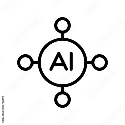 AI Technology Network Icon