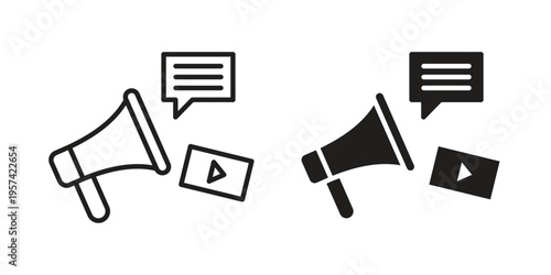 Social campaign icon. Simple outline style for web and app. Vector icon