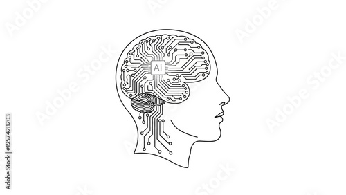 Modern line art icon of a shield containing a complex network structure, symbolizing data security, digital protection, and connected systems for technology concepts