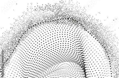 Abstract vector background. Elegant background for business presentations. Lines, point, plane in 3D space.Cryptocurrency fintech network blockchain and programming concept. Brown  background 