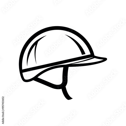 Equestrian riding helmet safety gear.
