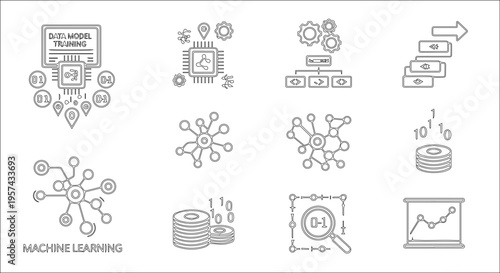 Hand drawn alphabet and number set featuring doodle icons and sketch vector symbols for a creative business design collection