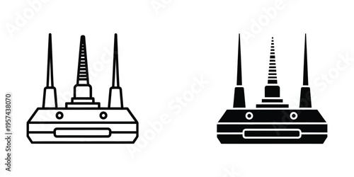 usb flash drive ports vector illustration with three plugs flat design