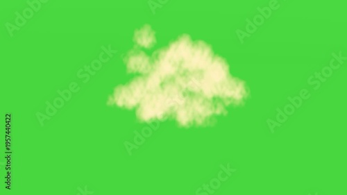 Yellow Sand Smoke Green Screen