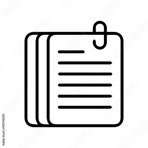 Paper Stack with Clip