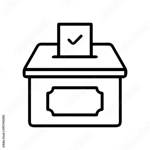 Election Ballot Box Icon